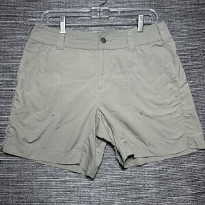 Columbia Shorts Women's Size 10 Khaki Green Titanium Packable Omni Dry Hiking